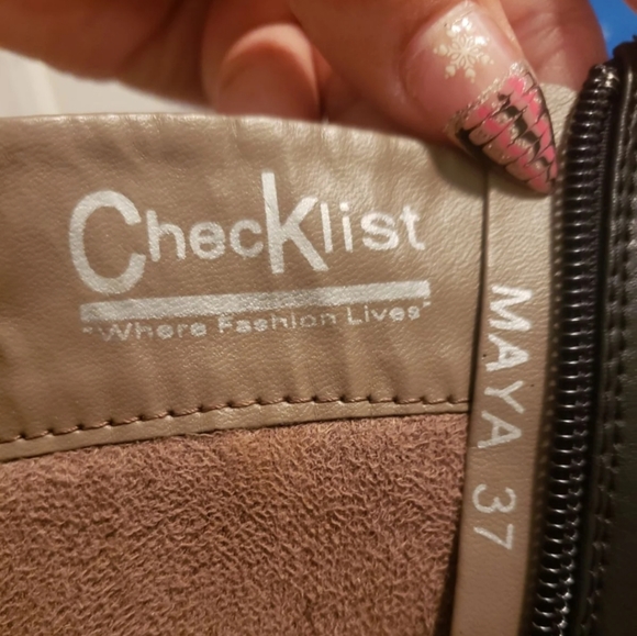 Checklist Boots 👢 size 37 Knee High Tall Black - Picture 10 of 13